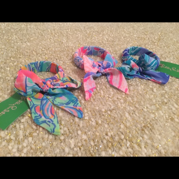 Lilly Pulitzer fabric wrapped bangle - Picture 2 of 3